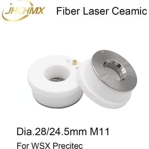 JHCHMX WSX Laser Ceramic Nozzles Holder KTB2 CON P0571-1051-00001 Dia.28mm M11 For Precitec HSG Fiber Laser Cutting Head