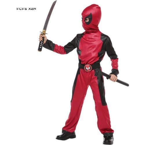 M-XL Boys Halloween Warrior Costumes Kids Children Naruto Ninja anime Cosplays Carnival Purim stage play Masquerade Party Dress