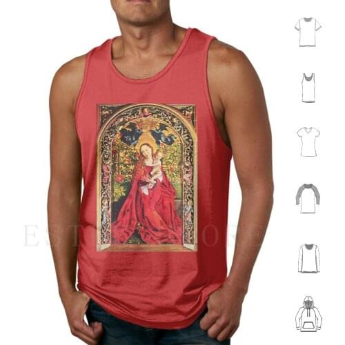 Of The Rose Bower Tank Tops Vest Virgin Baby Jesus Nativity Christmas Xmas Religious Religion Catholic Christian Religion
