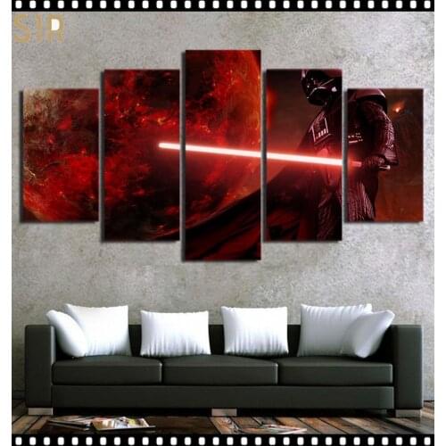 Star War Decorations for The Five - Part Movie Poster Living Room Decoration Room Decor Anime Decor Wall Paintings Home Decor