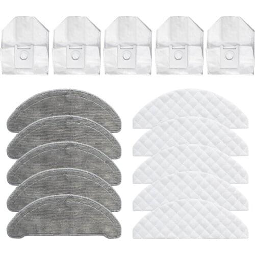 Paper Filter Dust Bags Disposable Mop Cloth Mopping Pads Mopa For Roidmi EVE Plus Vacuum Cleaner Accessories Robot Spare Parts