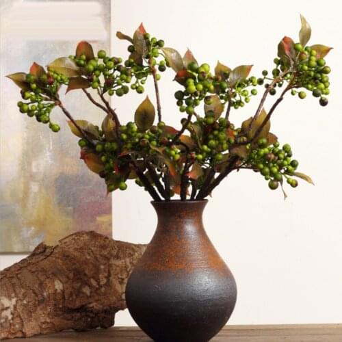 Assorted Colorful Berries Fruits Blueberry Flowers Branch Bunch Wedding Party Decor, Home Tabletop Decor