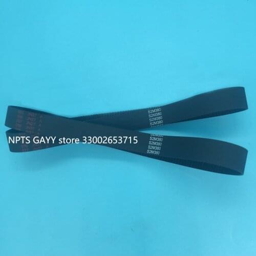 2PCS Mimaki JV33 small belt timing belt CR belt for Mimaki JV22 JV4 TS3 TS5 JV5 printer scan motor timing pulley (380-S2M-15MM)
