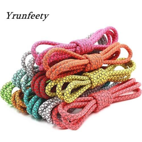 2020 New 49" Safe 3M Reflective Rope Laces Round Reflective Shoe Laces Running Shoestrings Reflective Shoelaces for 350 Sneakers