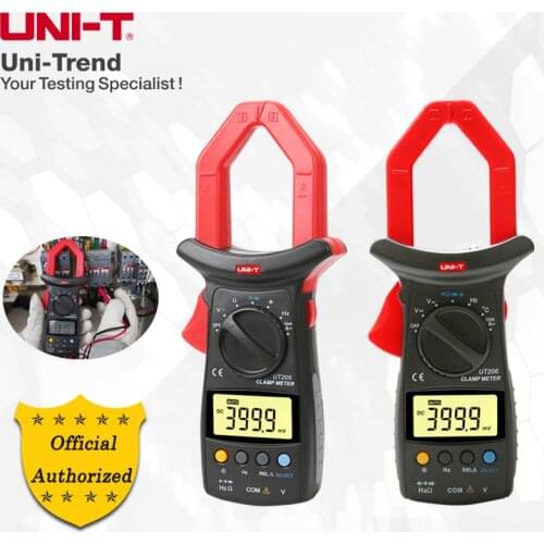 UNI-T UT205 UT206 1000A AC digital clamp meter/multi-function universal ammeter/clamp head lighting