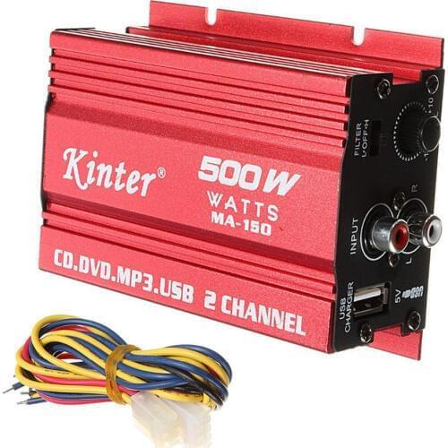 Sale 500W MA-150 DC9-14V 2-CH Mini Hi-Fi Stereo Audio Amplifier Amp Subwoofer For Car Motorcycle