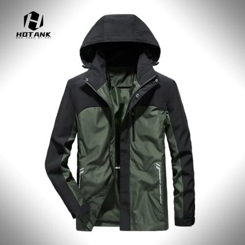Men Windbreaker Jackets 2021 Autumn Waterproof Military Hooded Jackets Mens WaterProof Windproof Casual Coat Male Clothing