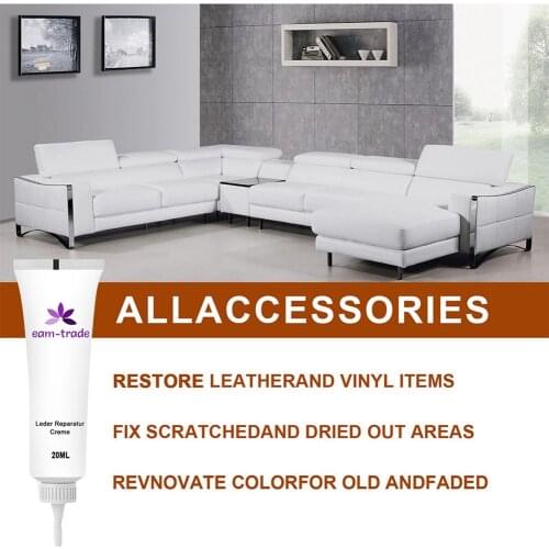 20ml Leather Repair Cream Multifunctional Shoe Handbag Leather Color Repair Gel Paste Home Car Sofa Funiture Leather Cleaner