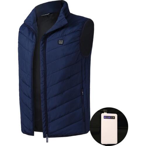 2019 Men Women Electric Heated Vest Heating Waistcoat Thermal Warm Clothing Feather Hot Sale Winter Heated Jacket new technology