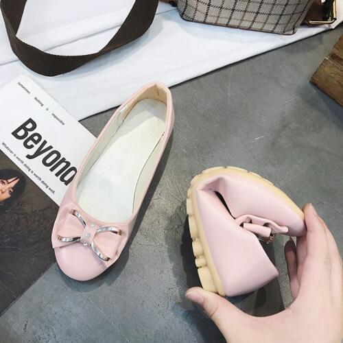2020 Women Female Classic Brand Casual Shoes Bowknot Loafers Sexy Oxford Slip on Moccasins Suede Leather Footwear U19-82