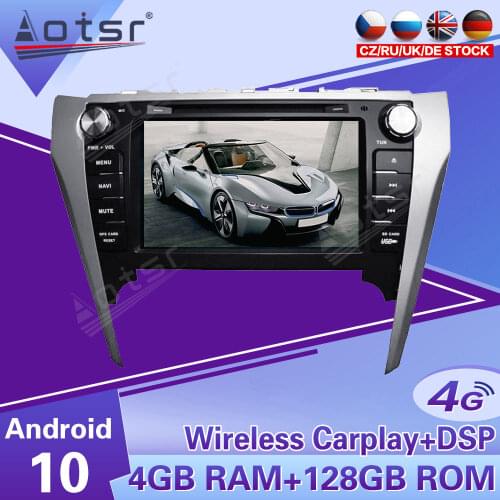 2 Din IPS Screen Android 10 DSP Car Multimedia Player For Toyota Camry 2012-2013 Navigation Audio Radio WIFI BT Stereo head unit