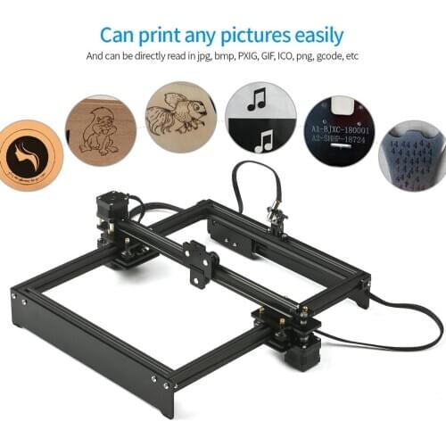 40*50cm Mini CNC Laser Engraving Machine 2Axis DIY Engraver Desktop Wood Router/Cutter/Printer + Laser Goggles