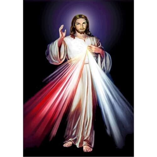 5D Diamond Painting "Religious Jesus" DIY Full Round Diamond Embroidery Kit Mosaic Home Decoration Gift