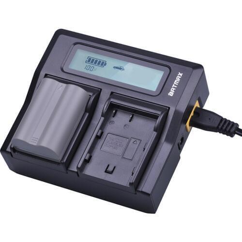 Batmax 1pc EN-EL3E EN EL3e battery+LCD Rapid Dual Charger for Nikon ENEL3e D300S D300 D100 D200 D700 D70S D80 D90 D50 MH-18A