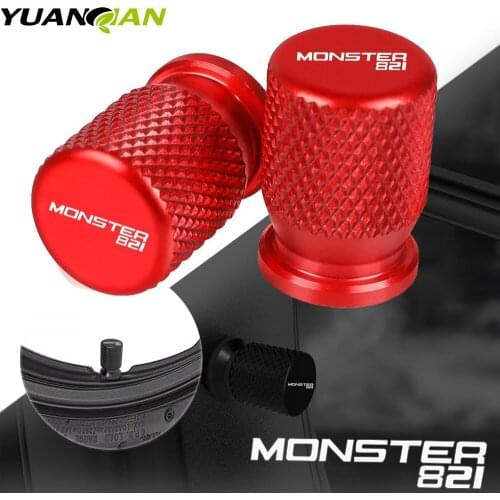 Aluminum Tyre Valve Air Port Cover Cap Motorcycle Accessories For DUCATI MONSTER 821 821MONSTER DaRk 2014-2021 2015 2016 2017