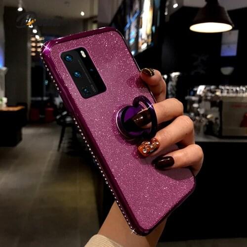 Bling Glitter Case For Samsung Galaxy A31 A01 A21 A41 A51 A71 M31 M21 M11 A10 A10S A20 A20S A30 A30S A40 A50 Cover Ring Holder