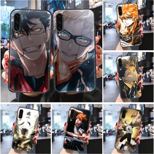 Haikyuu Hinata Shoyo Anime Phone case For Samsung Galaxy A 3 5 7 8 10 20 21 30 40 50 51 70 71 E S 2016 2018 4G black painting