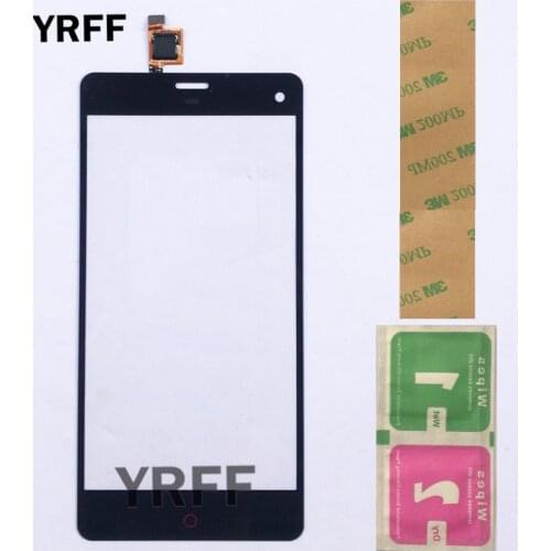 Mobile Touch Screen Digitizer For ZTE Nubia Z7 Mini NX507J Z7Mini Digitizer Panel Touch Screen Sensor Front Glass 3M Glue Wipes