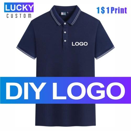 Business Casual Polo Shirt Custom Design Company Brand Logo/print Embroidery High Quality Polo Shirt Lapel Short Sleeve 4xl