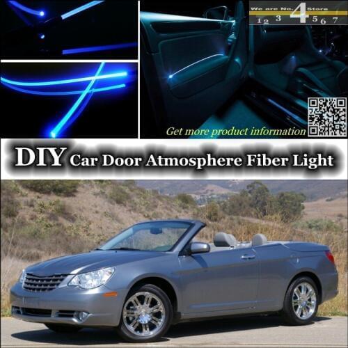 For Chrysler Sebring interior Ambient Light Tuning Atmosphere Fiber Optic Band Lights Door Panel illumination (Not EL light)