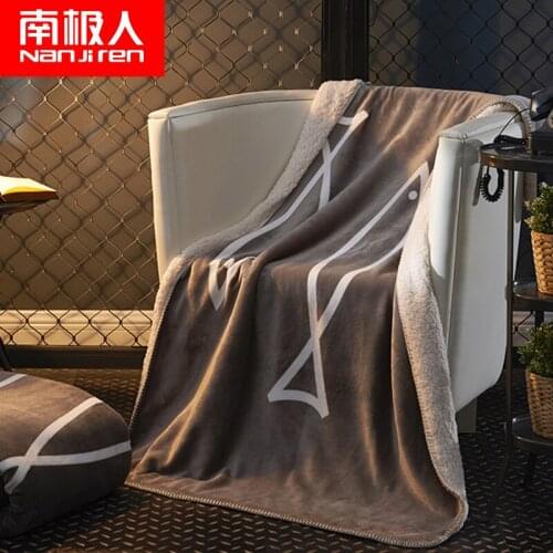 Duplex Felt Quilt Winter Lambskin Thickened Thermal Coral Fleece Flannel Single Nap Blanket