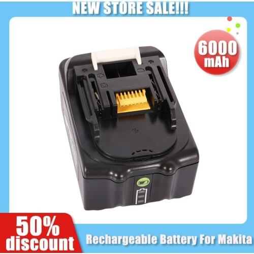 Brand New BL1860 18V 6.0Ah Rechargeable Lithium battery for Makita Power Tool Batteries BL1815 BL1830 BL1840 BL1850 LXT 400