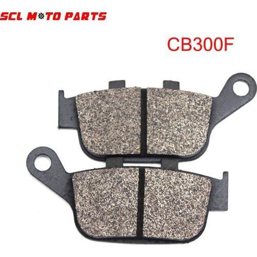 ALconstar-Racing Motorcycle Front Disc Brake Pad and Rear Disc Brake Pads Set 2 Pairs Semi-metal For Honda CB300F 2013 2014 2015