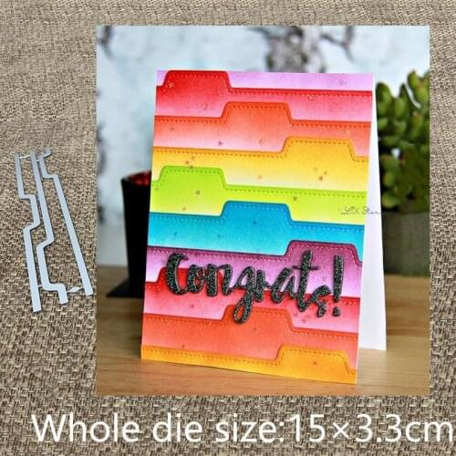 XLDesign Craft Metal Cutting Dies stencil mold Stitched Tabs decoration scrapbook Album Paper Card Craft Embossing die cuts