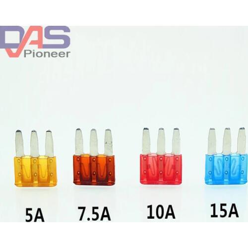 Micro3 Fuse 3Pins High Quality PEC Automotive Car Fuse JEEP 5A 7.5A 10A.15A