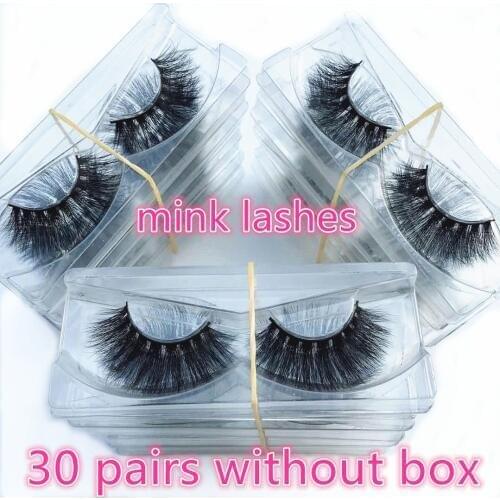 Morwalendi Lashes 30 pairs Mink lashes 3D false eyelashes wholesale daily reusable mink eyelashes new handmade cilios
