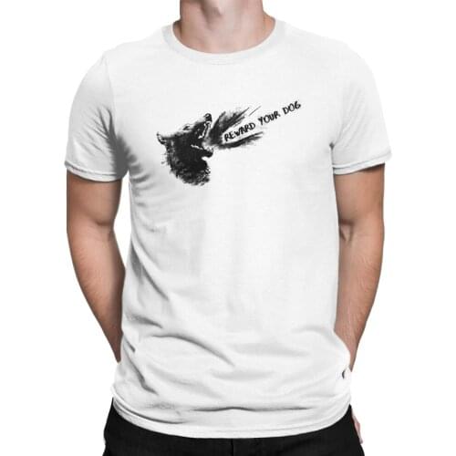 Reward Your Dog T Shirt Men Pure Cotton Unique T-Shirt Crewneck Malinois Belgian Tee Shirt Short Sleeve Clothing Printed