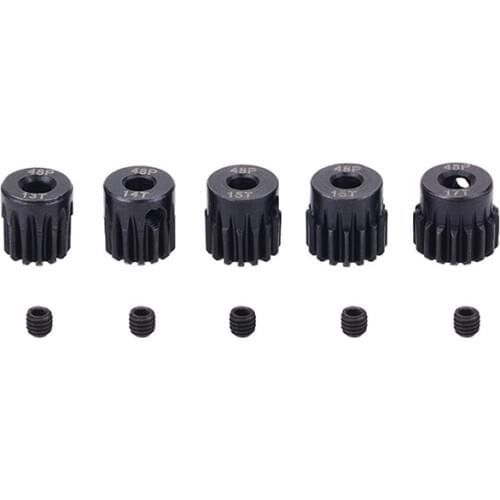 5PCS JMT 32/48 DP 3.175mm 12T 13T-17T 18T 19T 20T 21T 22T 23T 24T 25T Metal Pinion Motor Gear Set for 1/10 RC Car