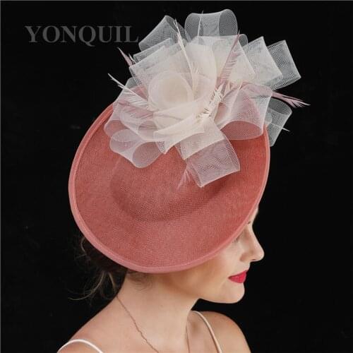 New Fashion Bride Womens Vintage Flower Mesh Net Fascinator Hair Clip Hat Party Wedding Millinery Cap Headband Ladies Fedora