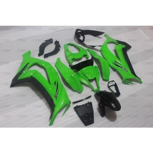For Kawasaki ZX10r 2011 - 2015 Fairings ZX10r 11 12 Full Body Kits ZX10r 13 14 Green Black Plastic Fairings
