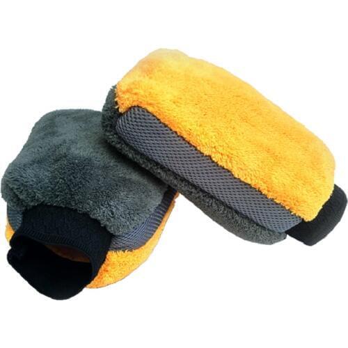 Best scratch free insulated car wash gloves Car washing mit amazon Car detailing mittens uk