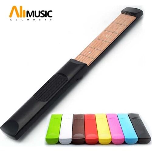 Portable Pocket Acoustic Guitar Practice Tool Guitar Parts Gadget Chord Trainer 6 String 4 or 6 Fret Model for Beginner