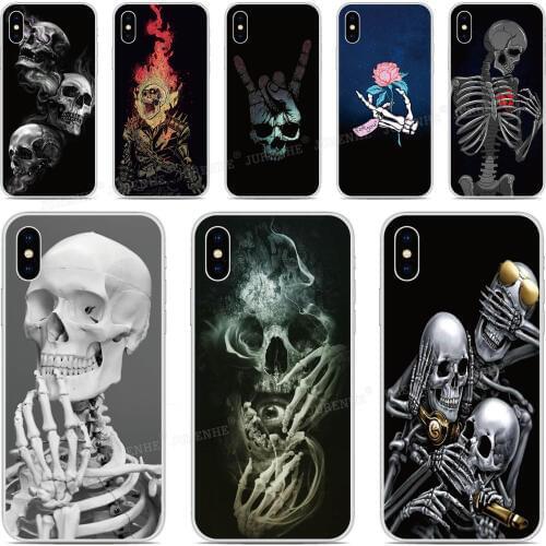 Rubber Soft TPU Skeleton Skull Bone Phone Case For Oukitel C17 C16 C15 C13 C12 C18 Pro K9 U25 Pro U22 Fundas Silicone Cover