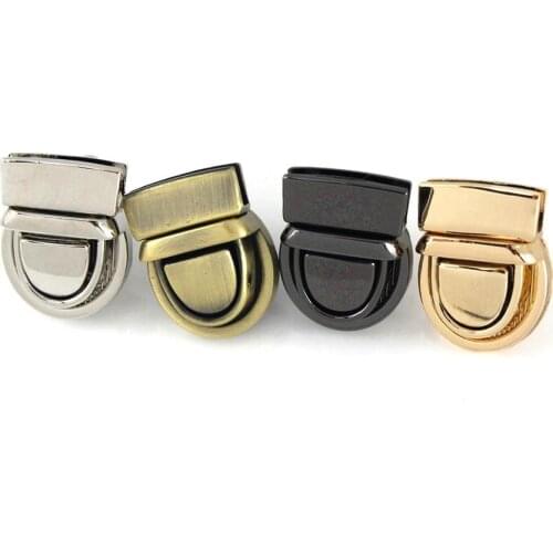 1pcs Metal Press Push Lock Tongue lock Bag Briefcase Spring Lock Snap Decorative Clasps Closure Leather Craft Hardware Accessory