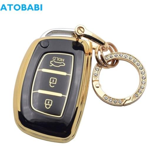 TPU Car Key Cases 3 Buttons Smart Remote Control Protector Cover For Hyundai Tucson Elantra Creta ix35 i40 i20 i10 Sonata Ioniq