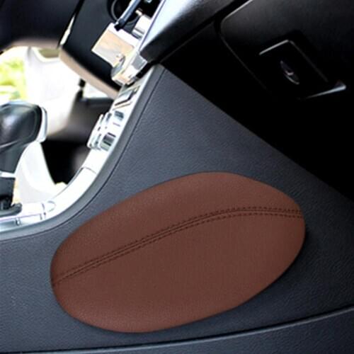 Universal Car Seat Cushion Memory Foam Pillow Foot Legs Knee Support Cowhide/suede Leather High Quality Leather Car Accessories