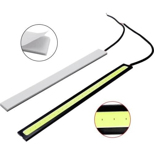 1PC 17cm 12V COB Universal Car Daytime Running Light Waterproof Headlight LED Strip Bar External Lights Auto Styling DRL Lamps