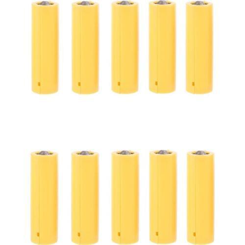 10Pcs AA AAA Size Dummy Fake Battery Setup Shell Placeholder Cylinder Conductor