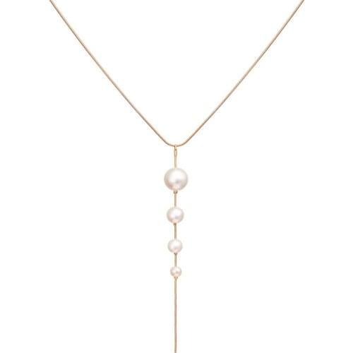19062815 hanzhishang Necklace creative simple artificial pearl Pendant Necklace