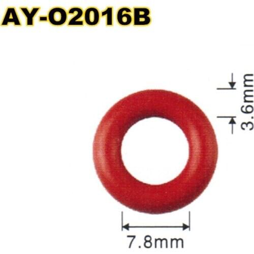 200pieces rubber oring upper seal 7.8*3.6mm for honda car fuel injector service kit parts (AY-O2016)