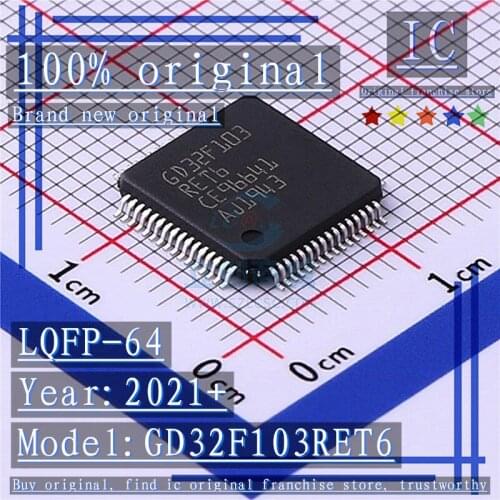 2021+ 100% Brand new original 1PCS-5PCS GD32F103RET6 LQFP-64 Microcontroller chip