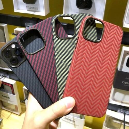 K-Doo 3D Skin Texture Kevlar Fiber Protectiove Case Carbon Fiber Patter Ultra Slim Cover for iPhone 12 mini 11 Pro Max Xs Max X