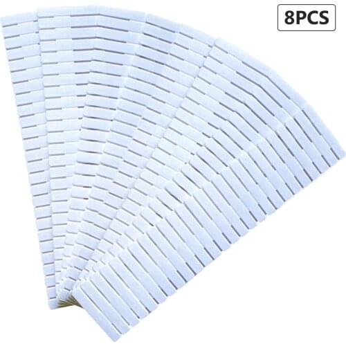 4pcs/8pcs Adjustable Drawer Dividers Wardrobe Clothes Organizer Drawer Free Combination Classification Partition Blue