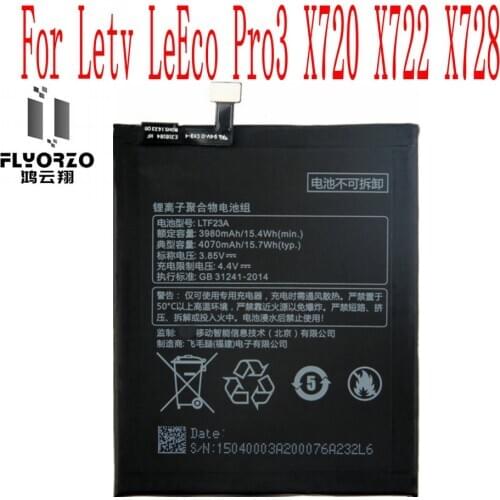 High Quality 4070mAh LTF23A Battery For Letv LeEco Pro3 X720 X722 X728 X622 X626 X525 X528 X829 Cell Phone