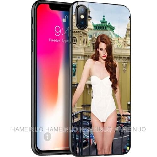 Black tpu case for iphone 5 5s SE 2020 6 6s 7 8 plus x 10 case silicone cover for iphone XR XS 11 pro MAX case lana del rey