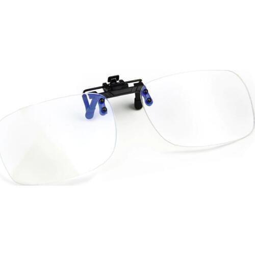 Cyxus Blue Light Blocking Clip-ons Clear Lens for Men Women All Sizes Computer glasses Anti Eye Eyestrain Unisex 8000